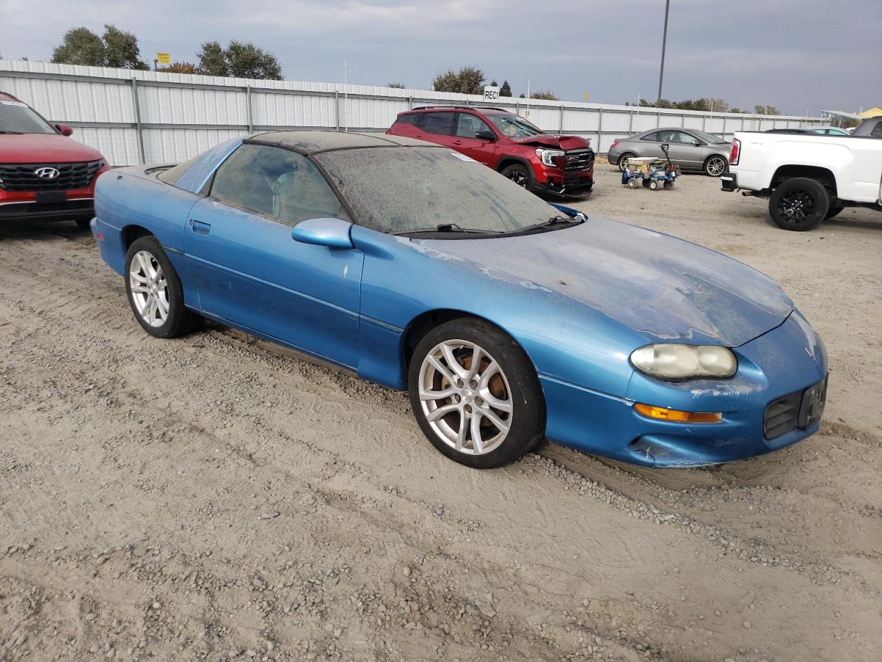 1999 Chevrolet Camaro Blue vin: 2G1FP22K8X2114457