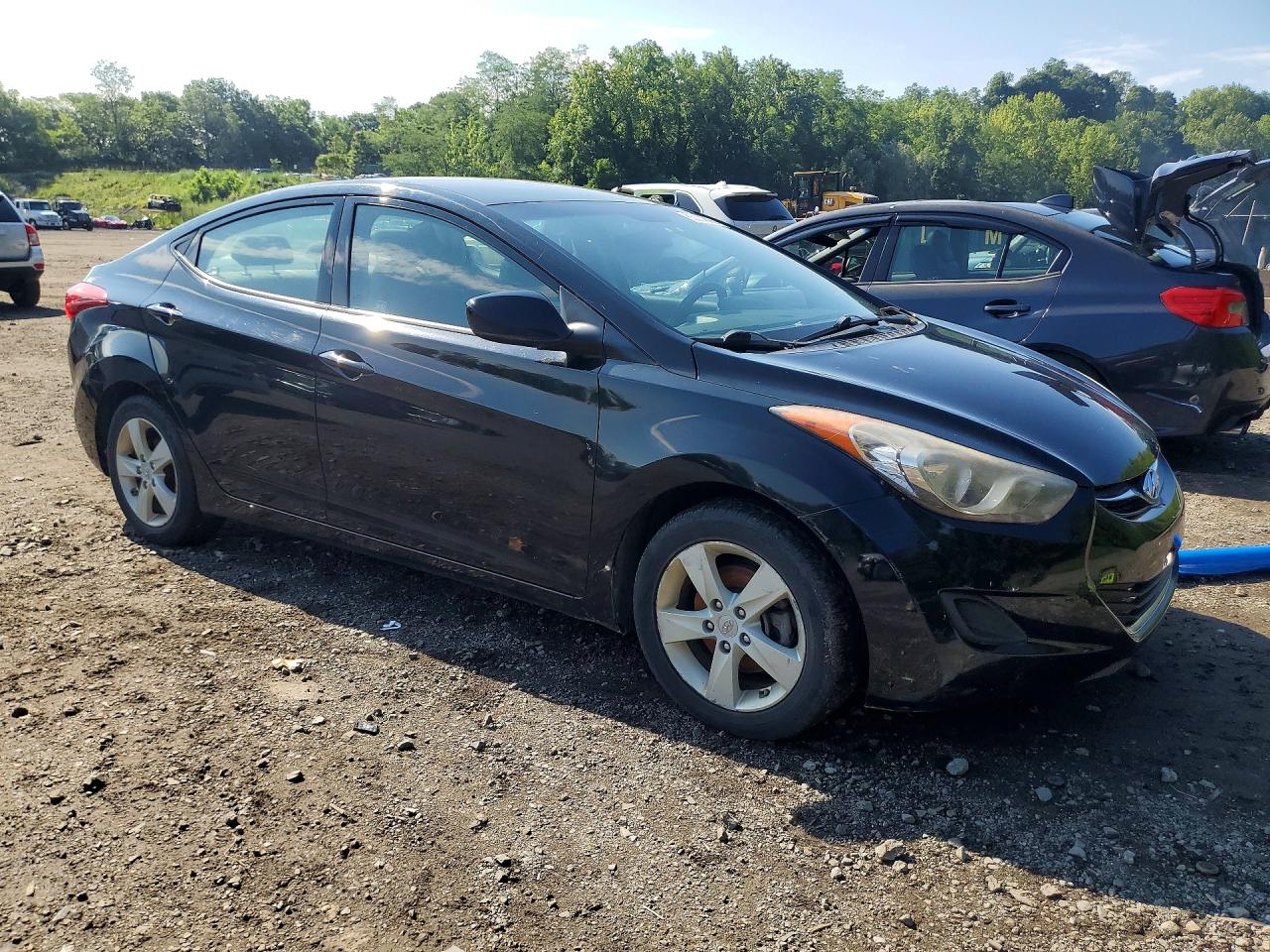 2013 Hyundai Elantra Gls Black vin: KMHDH4AE8DU765253