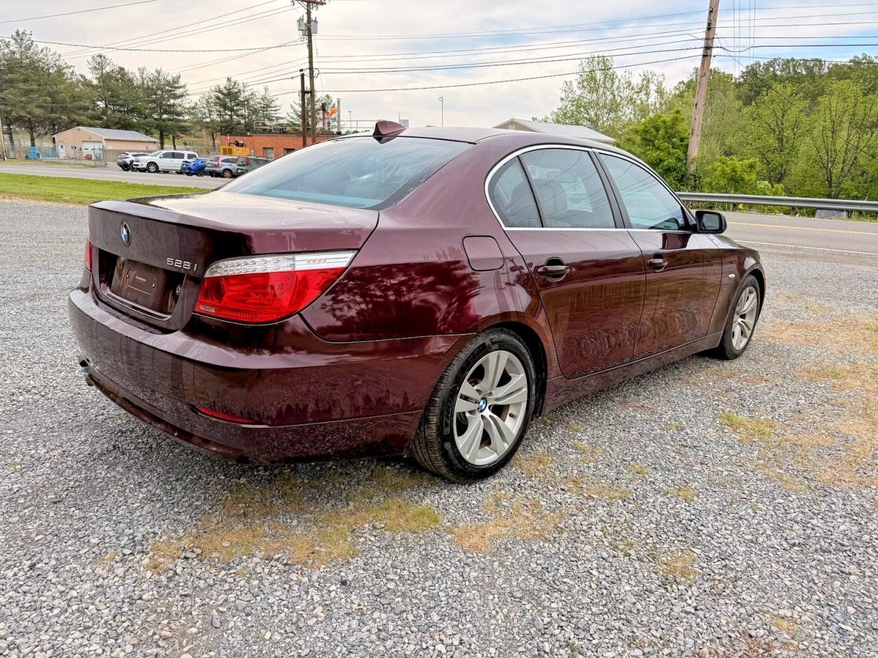 2009 Bmw 528 I Burgundy vin: WBANU53539C119930