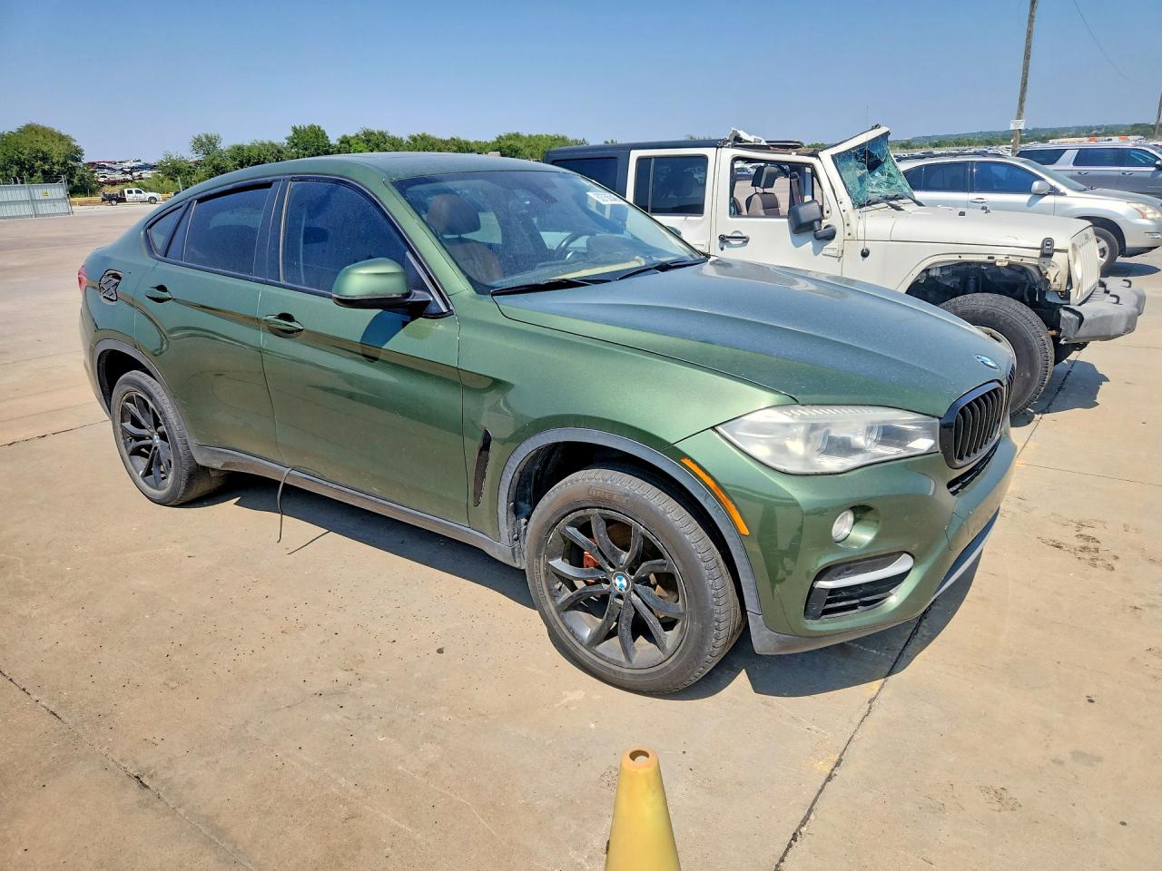 2015 Bmw X6 Sdrive35i Зеленый vin: 5UXKU0C54F0F91741