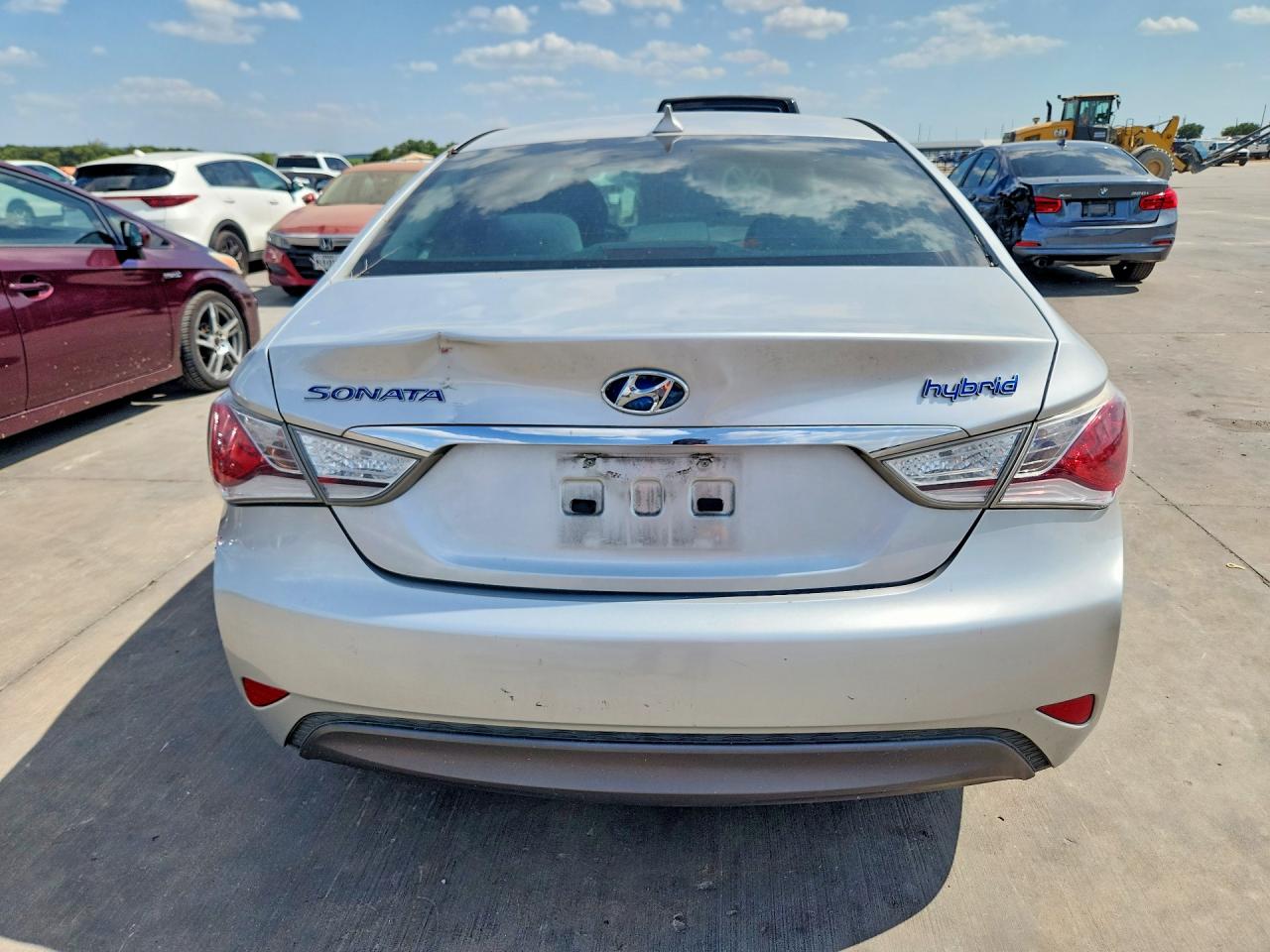 2012 Hyundai Sonata Hybrid Silver vin: KMHEC4A44CA026519