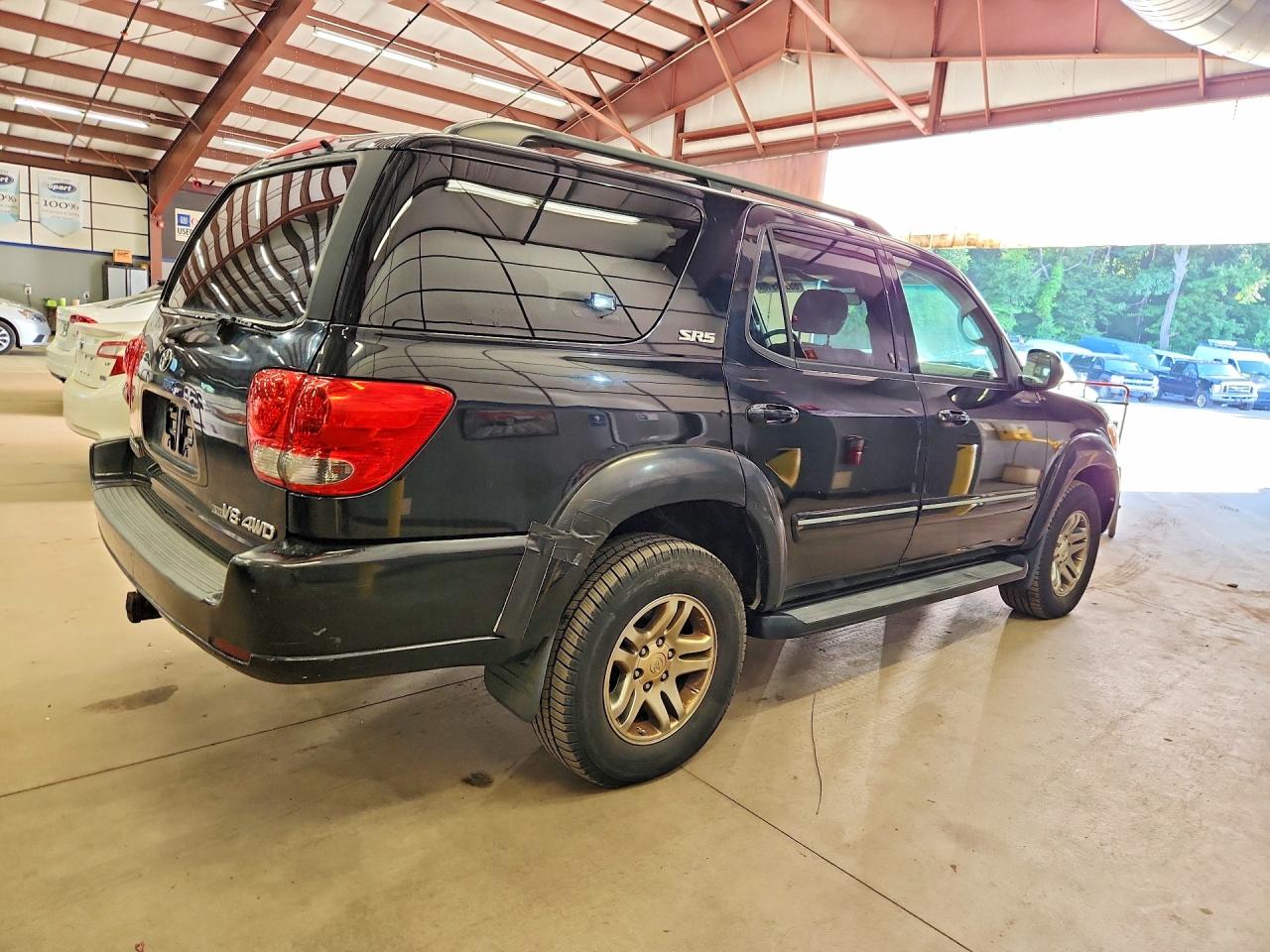 2005 Toyota Sequoia Sr5 Black vin: 5TDBT44A25S251648