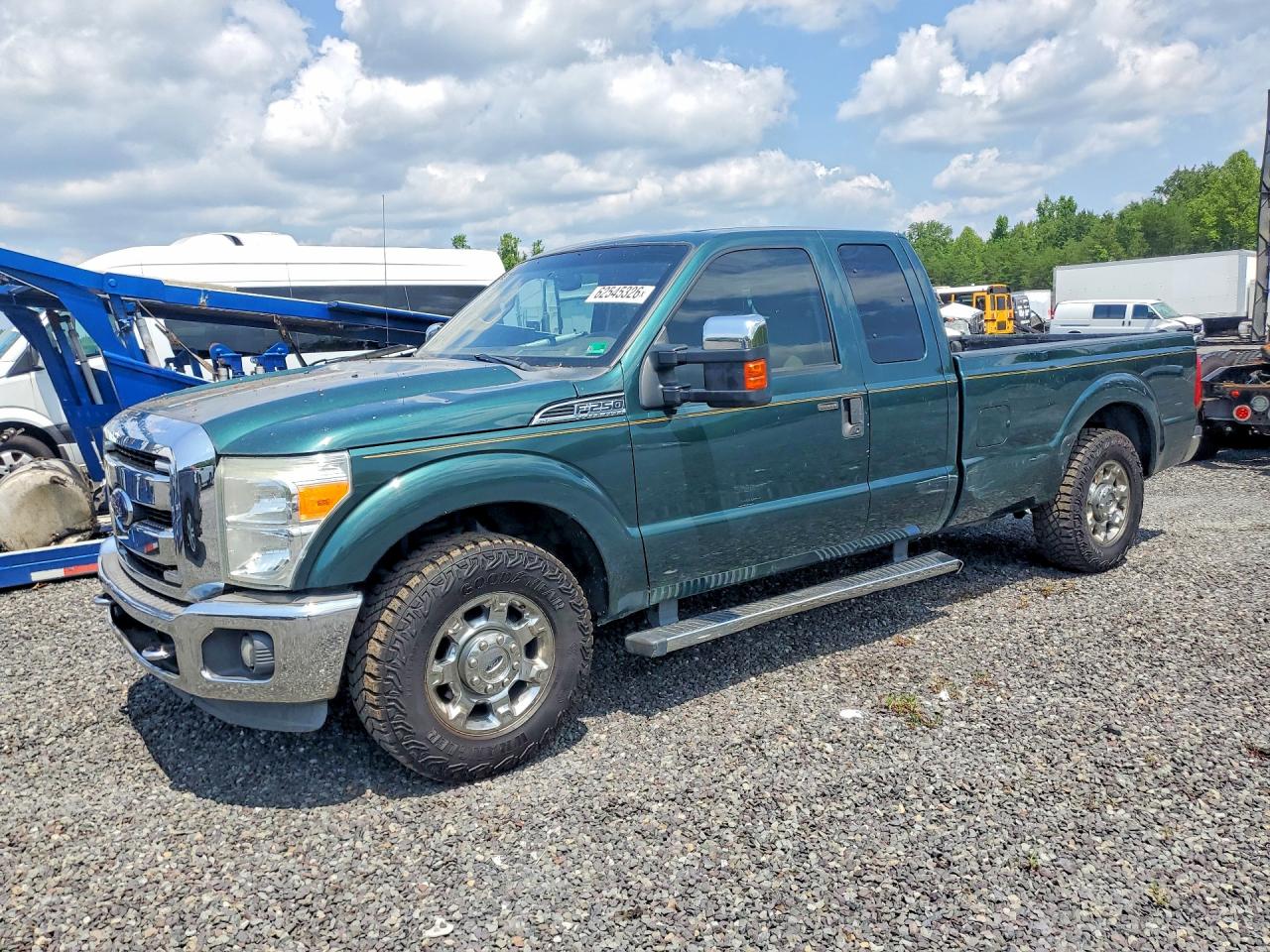 2012 Ford F250 Super Duty Green vin: 1FT7X2A6XCEA95845