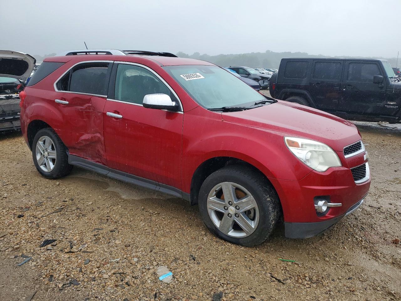 2014 Chevrolet Equinox Ltz Red vin: 2GNALDEK1E6364477