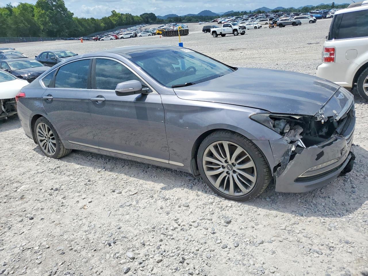 2015 Hyundai Genesis 5.0l Gray vin: KMHGN4JF5FU074554