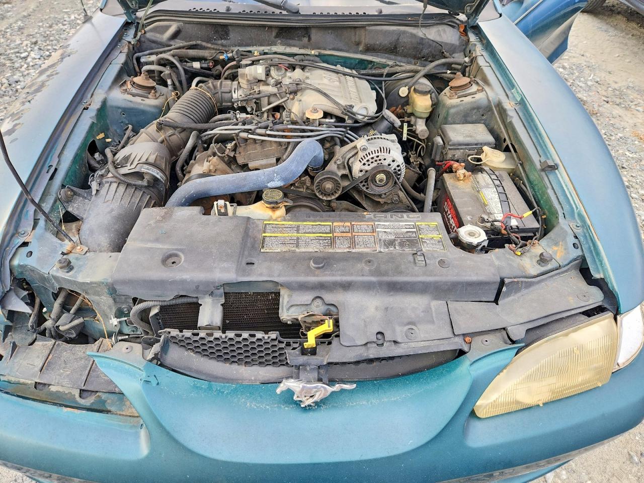 1996 Ford Mustang Green vin: 1FALP4447TF163409