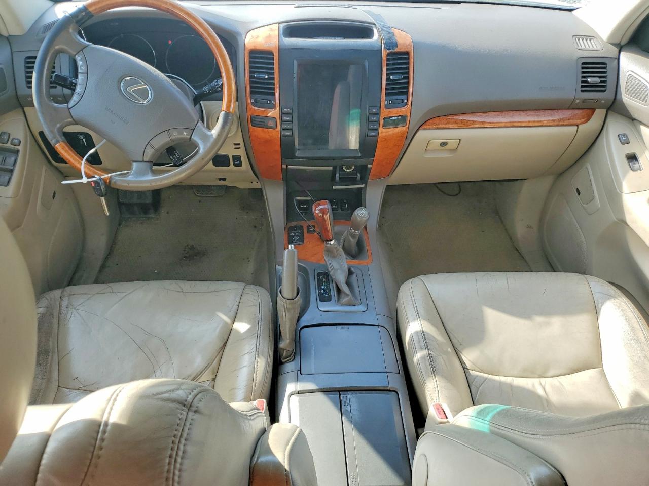 2005 Lexus Gx 470 White vin: JTJBT20X550083292