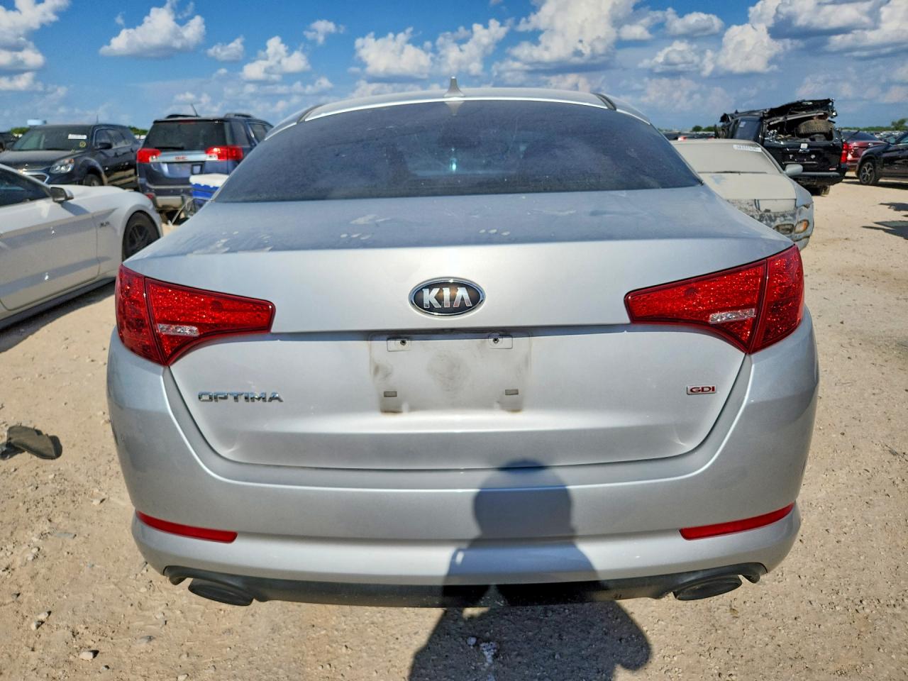 2013 Kia Optima Lx Silver vin: 5XXGM4A74DG186751