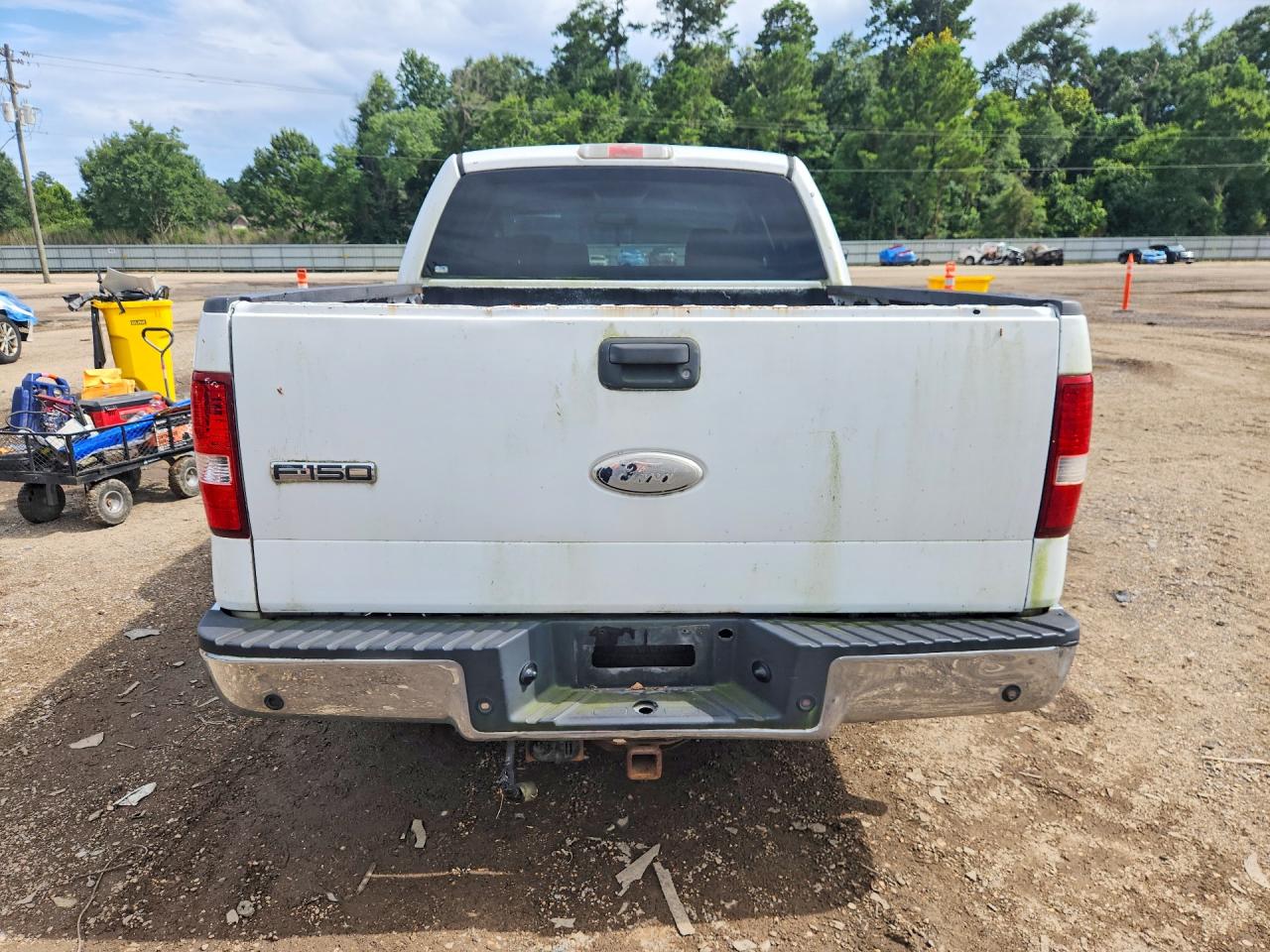 2008 Ford F150 Supercrew White vin: 1FTRW12W28FA93514