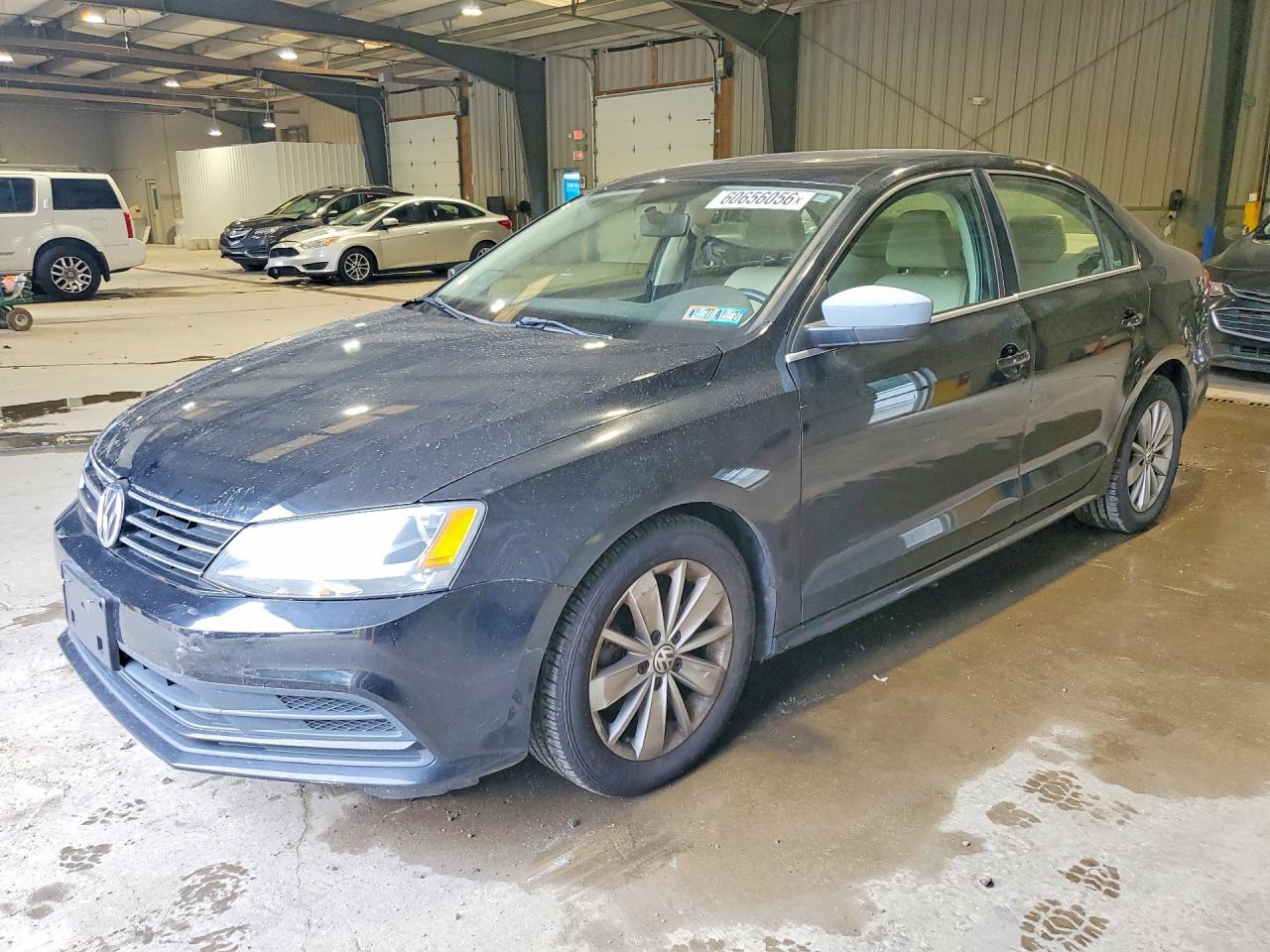 2015 Volkswagen Jetta Se Black vin: 3VWD17AJ0FM290953