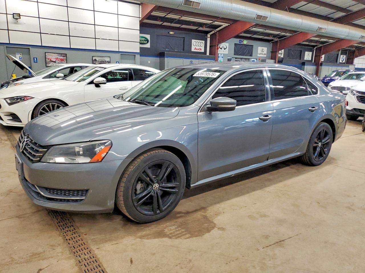 2014 Volkswagen Passat Se Gray vin: 1VWBS7A3XEC035703