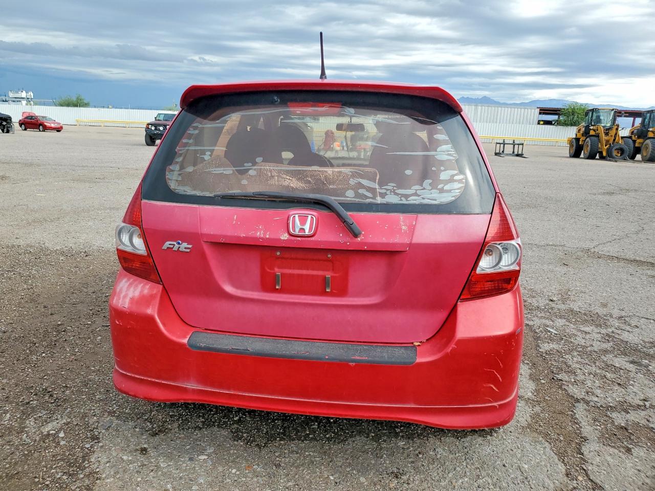 2008 Honda Fit Sport Red vin: JHMGD386X8S038556