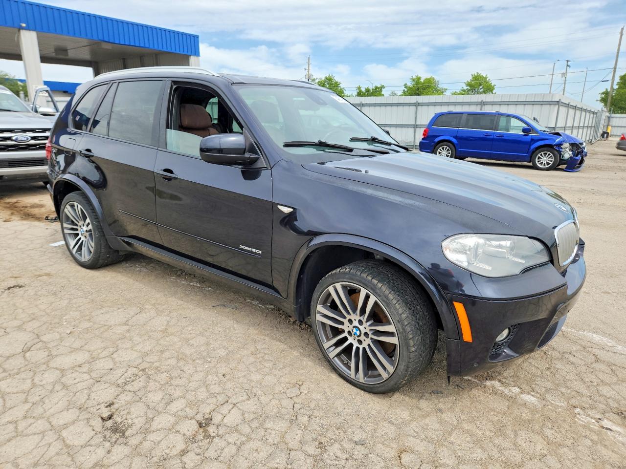 2013 Bmw X5 Xdrive50i Black vin: 5UXZV8C55D0C16500