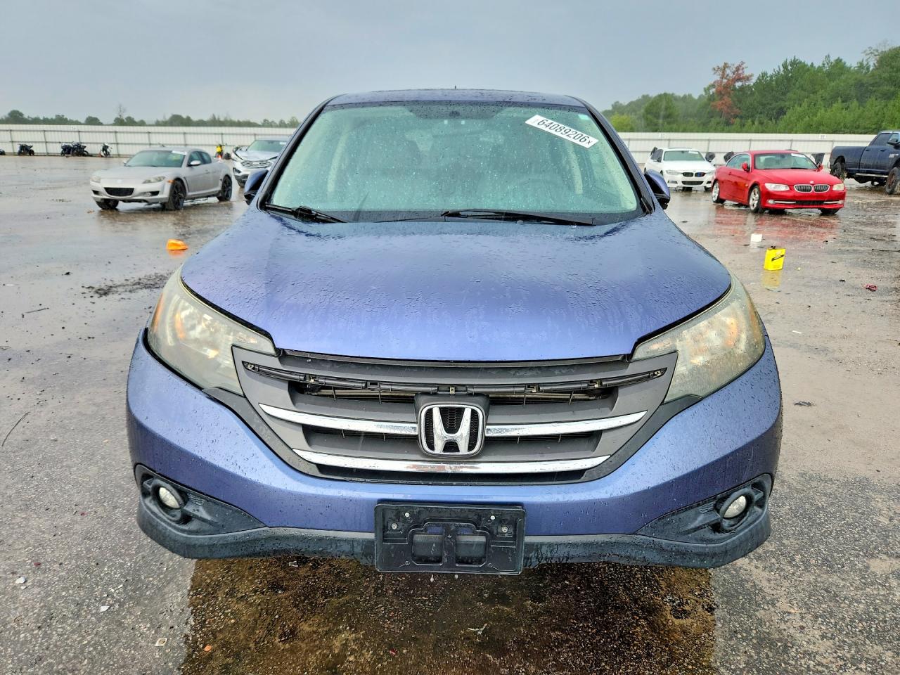 2013 Honda Cr-v Ex Blue vin: 2HKRM3H52DH520240
