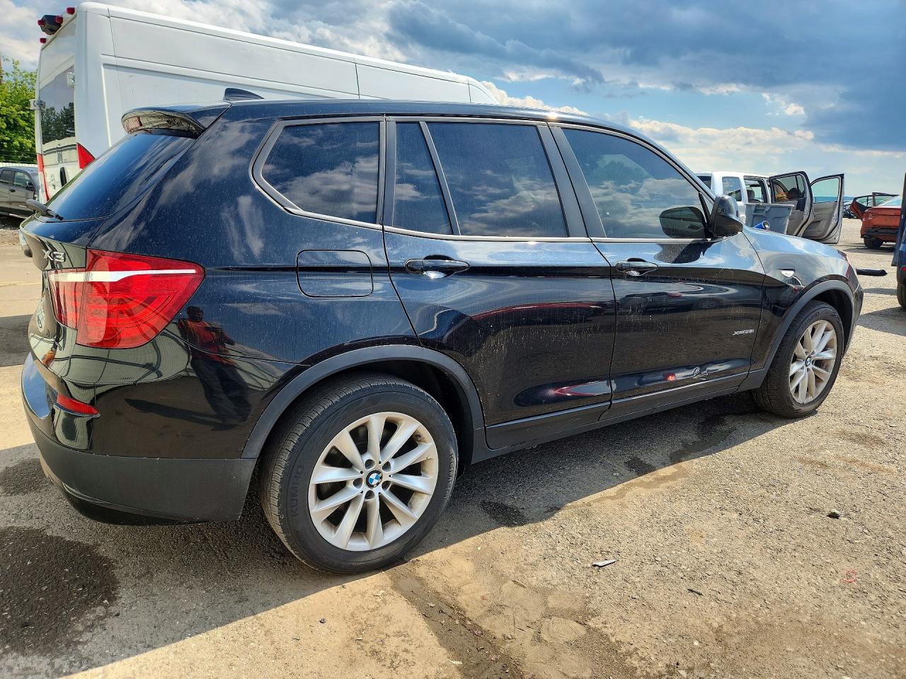 2013 Bmw X3 Xdrive28i Black vin: 5UXWX9C50D0A21956