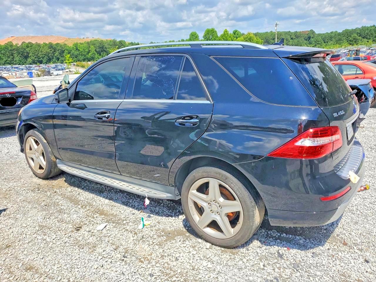 2015 Mercedes-benz Ml 400 4matic Black vin: 4JGDA5GB7FA482905