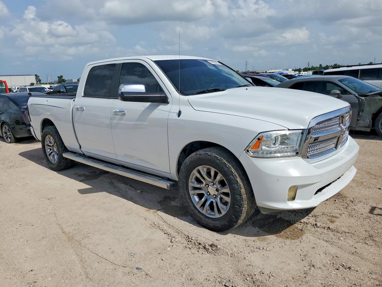 2014 Ram 1500 Longhorn White vin: 1C6RR7WT3ES187809