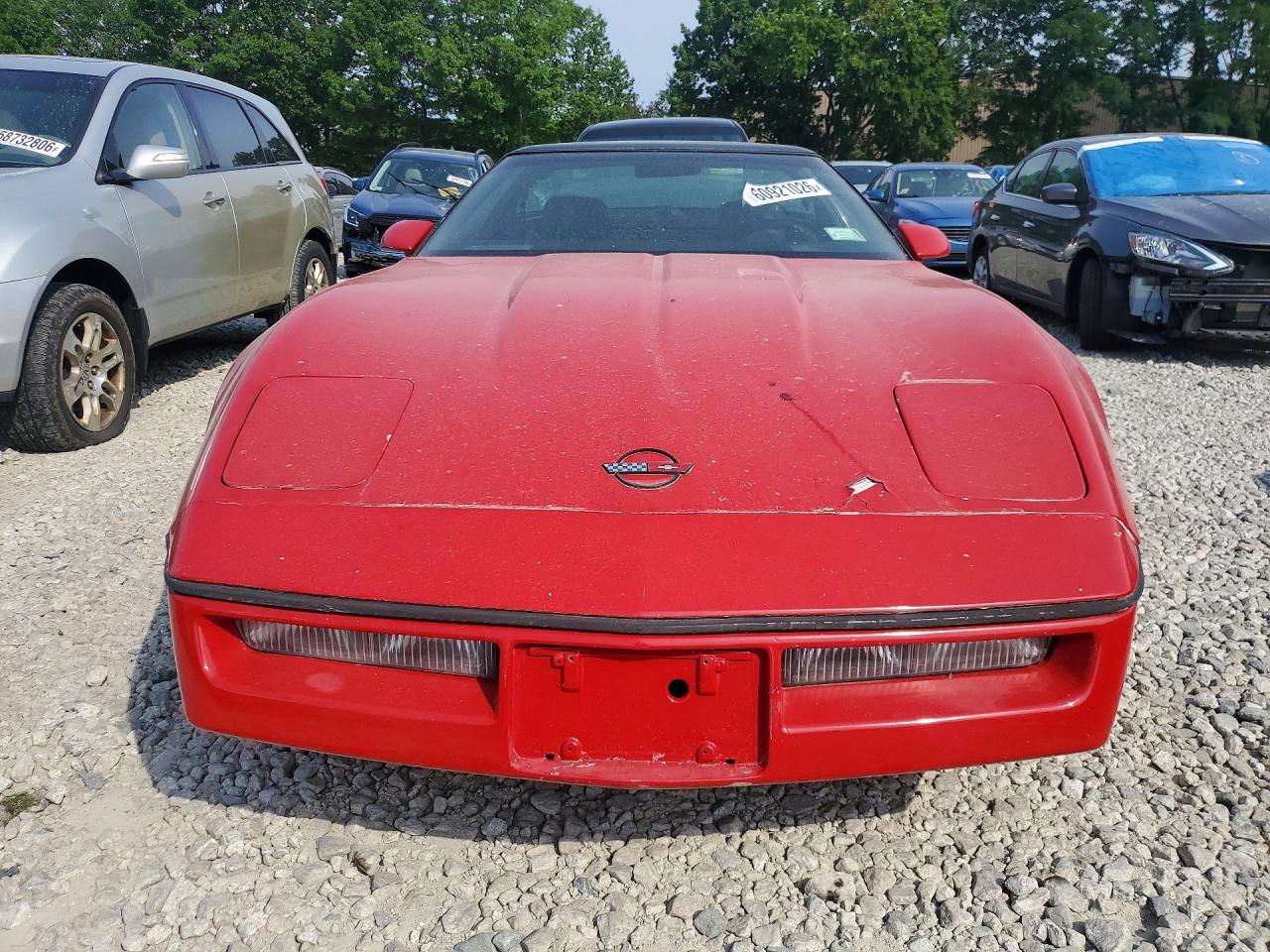 1986 Chevrolet Corvette Red vin: 1G1YY0781G5117115