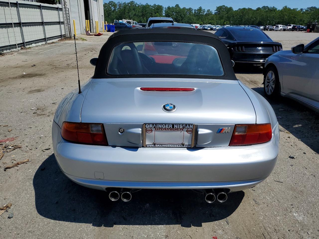 1998 Bmw M Roadster Silver vin: WBSCK9336WLC85744