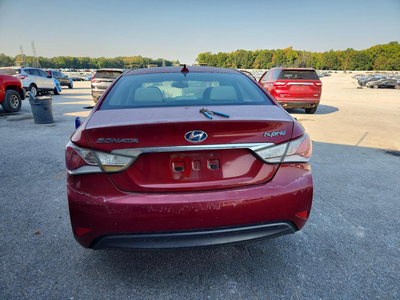 2012 Hyundai Sonata Hybrid Красный vin: KMHEC4A48CA037751