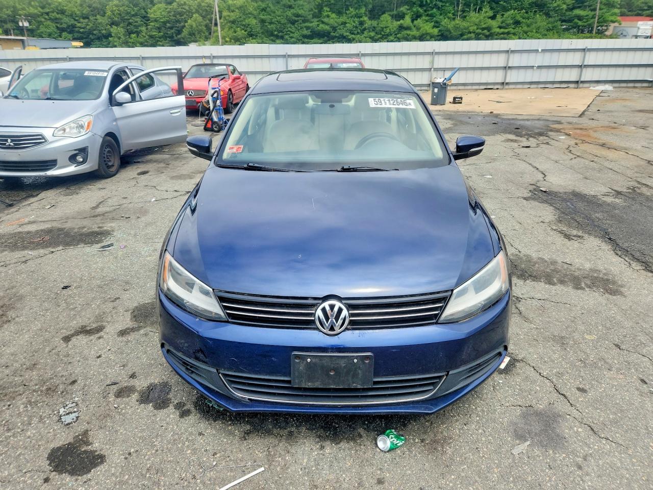 2013 Volkswagen Jetta Se Blue vin: 3VWDP7AJ4DM430112