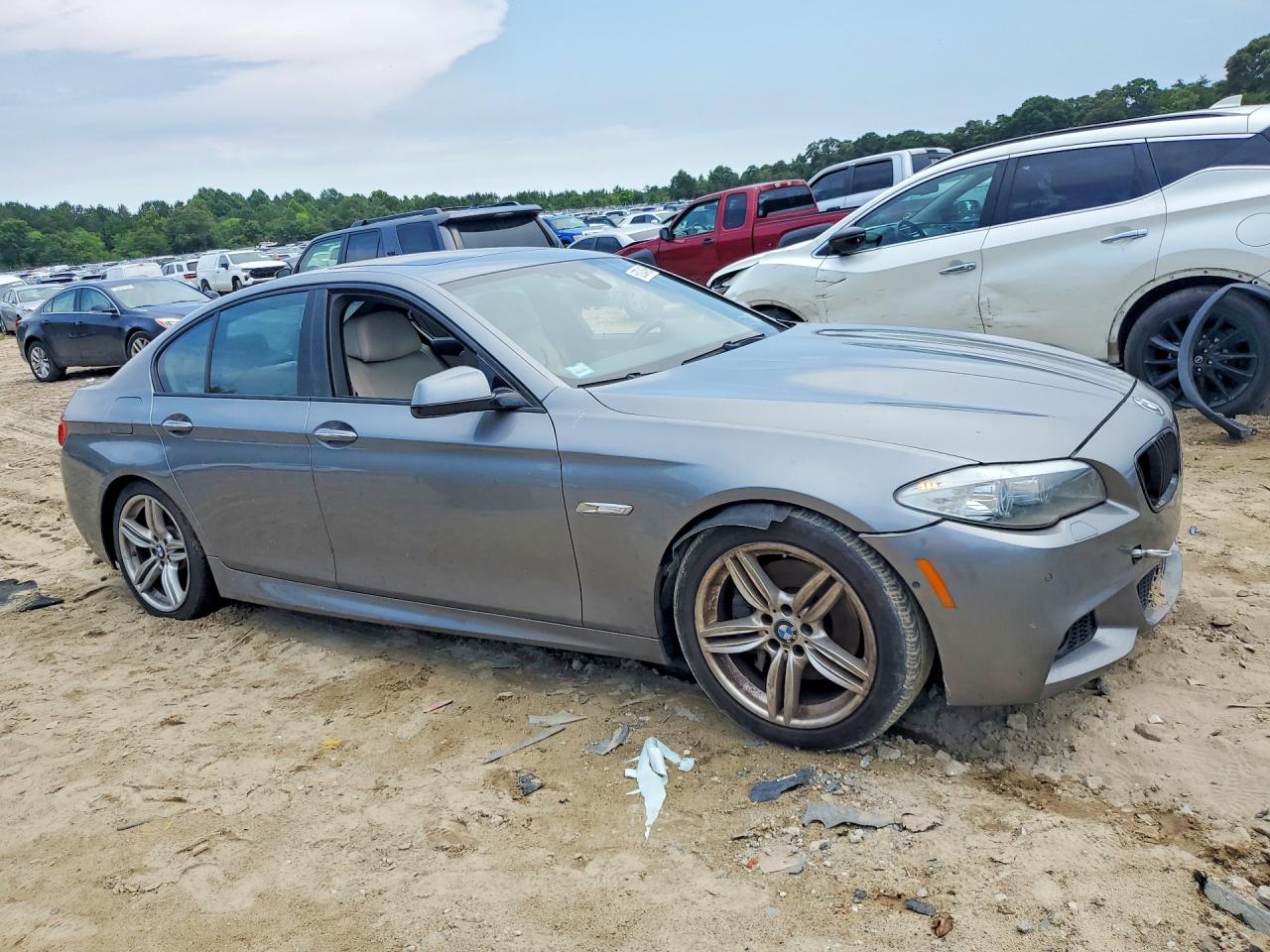2013 Bmw 550 I Gray vin: WBAFR9C59DDX80569