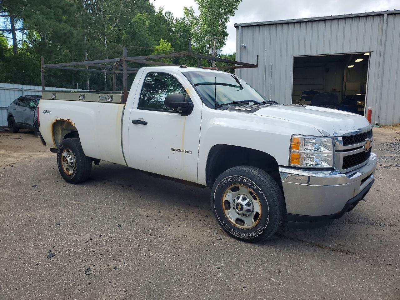 2014 Chevrolet Silverado K2500 Heavy Duty White vin: 1GC0KVCG9EF179305