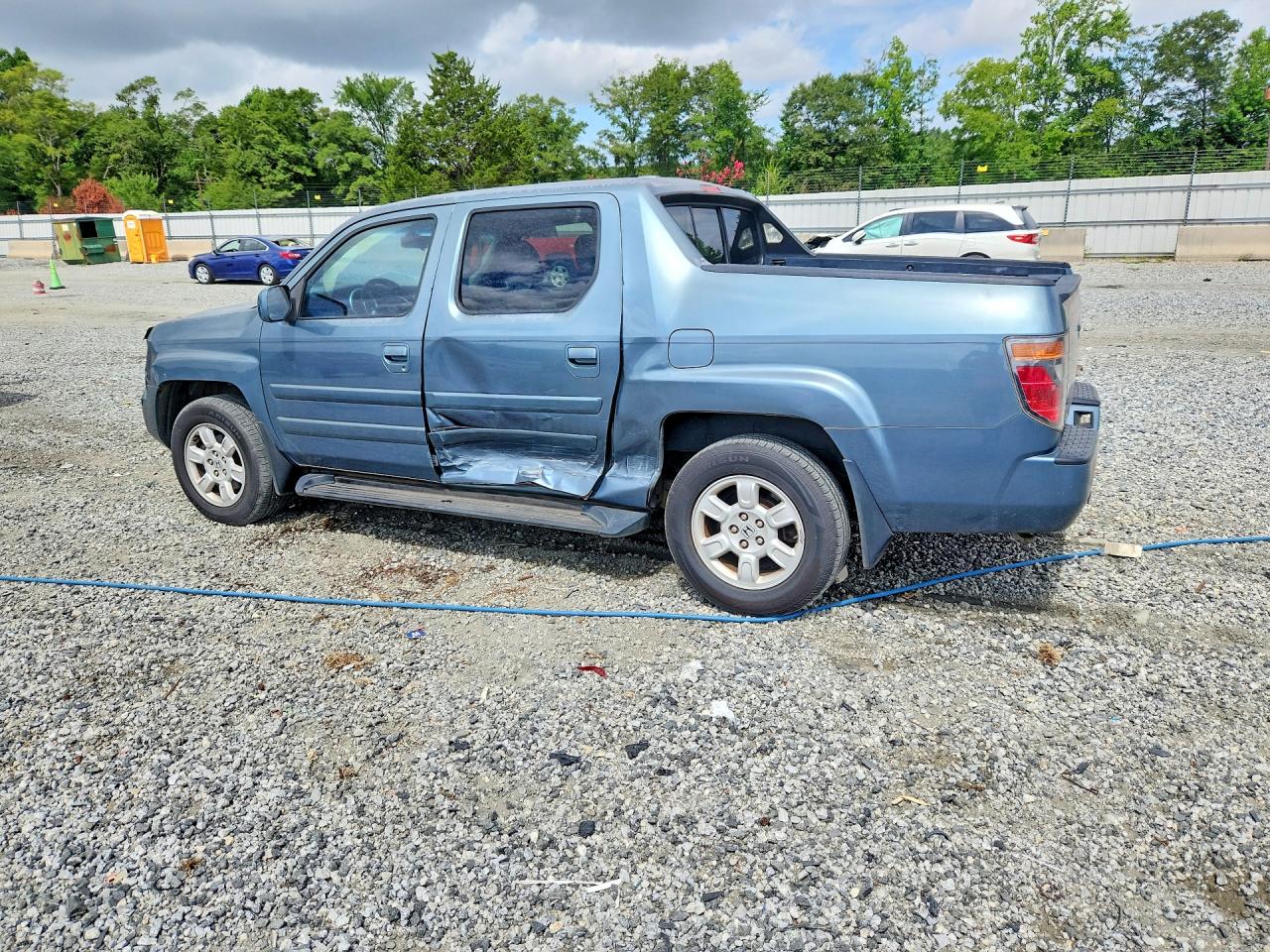 2007 Honda Ridgeline Rtl Blue vin: 2HJYK16547H548672