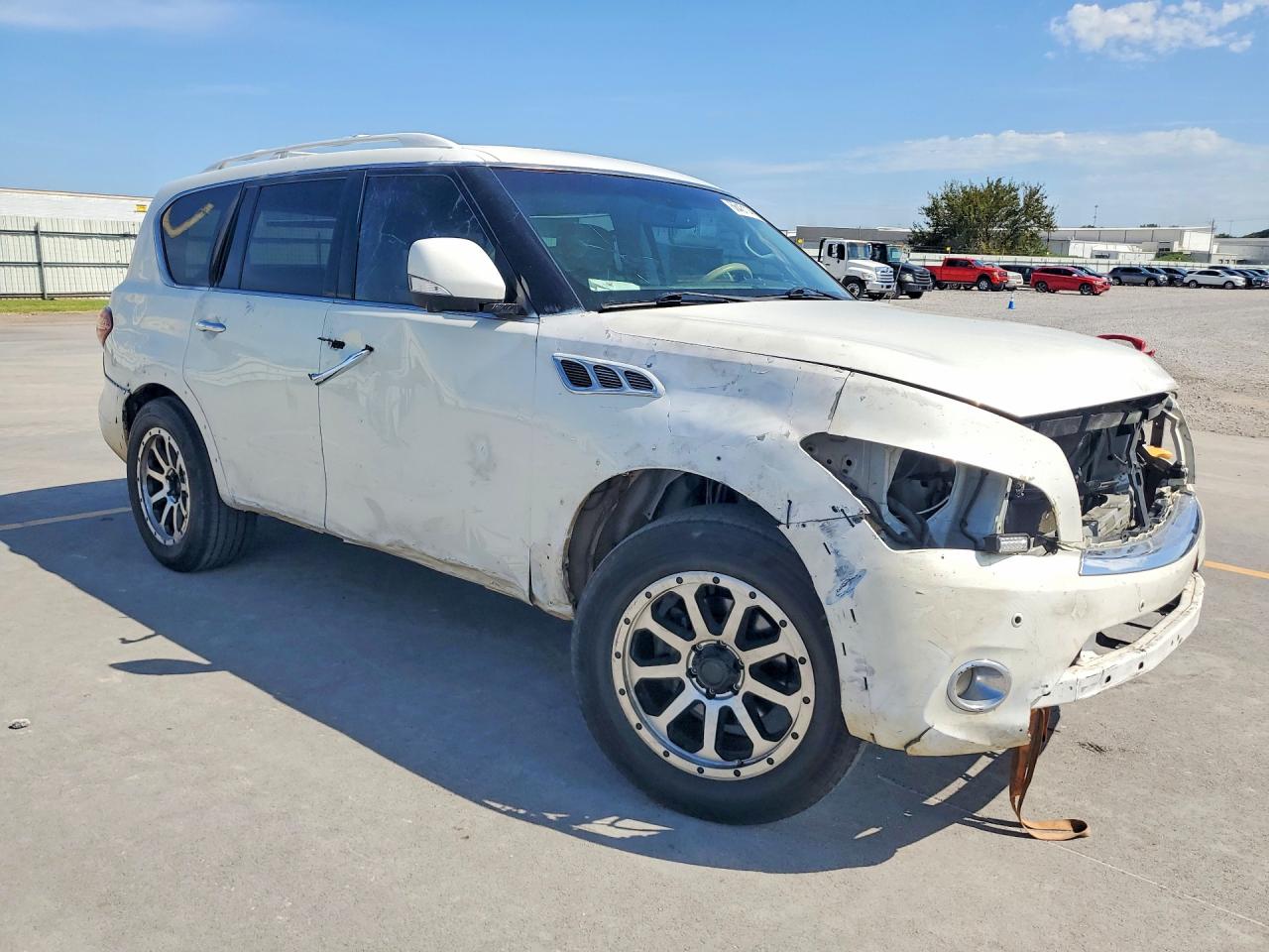 2011 Infiniti Qx56 Base White vin: JN8AZ2NE1B9006161