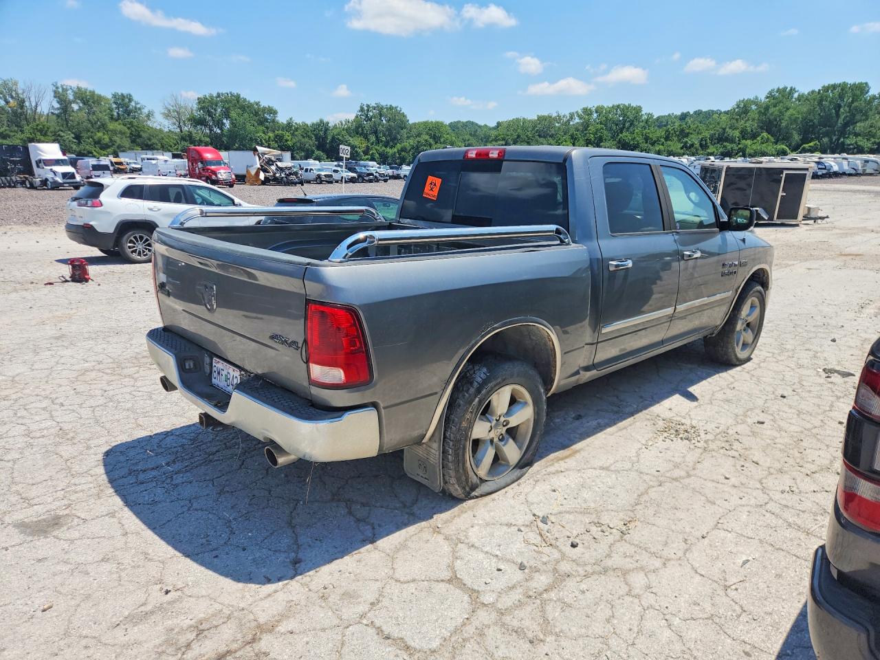 2013 Ram 1500 Slt Серый vin: 1C6RR7LT9DS592172