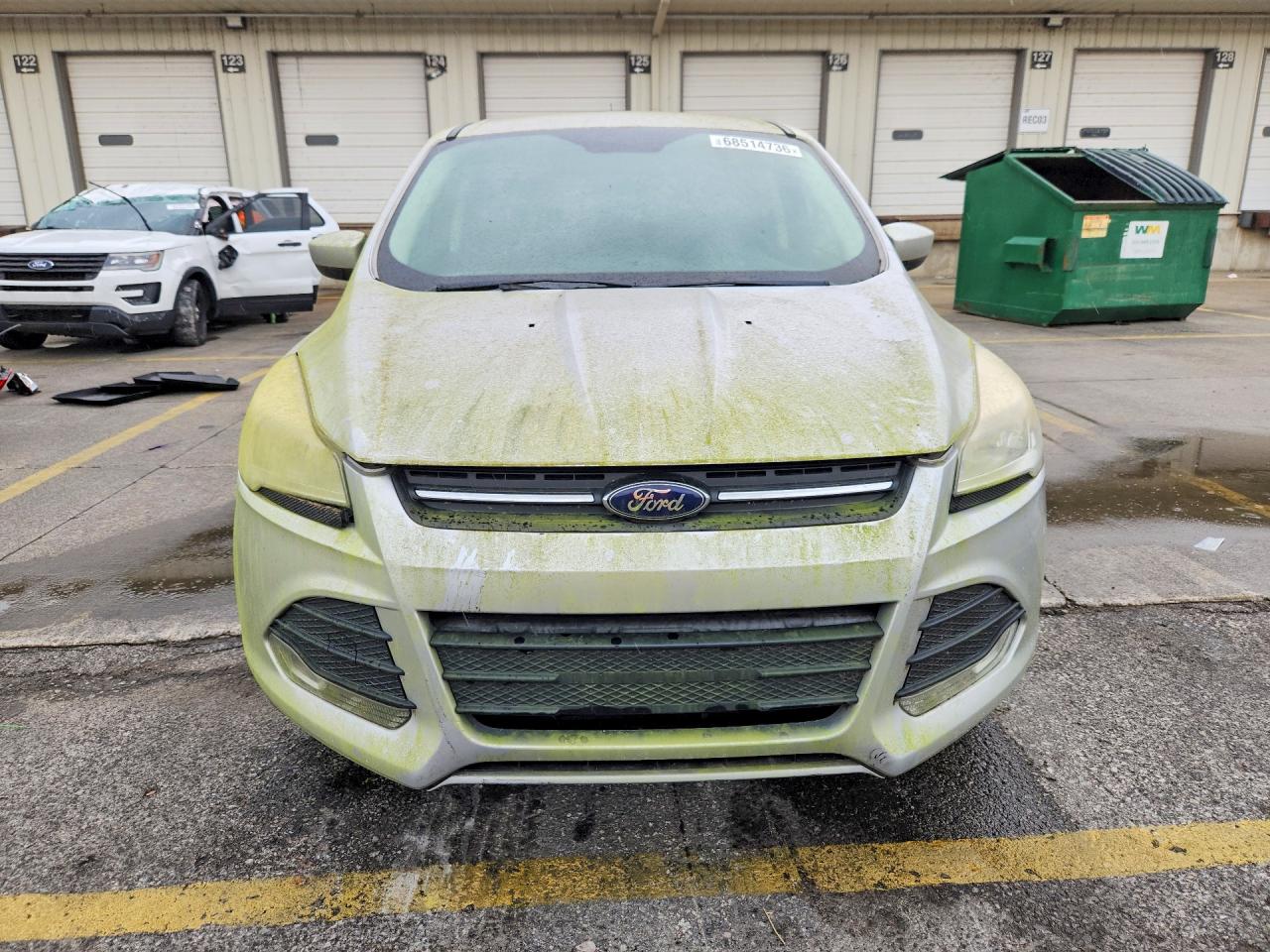 2014 Ford Escape Se Silver vin: 1FMCU0GX2EUE09701