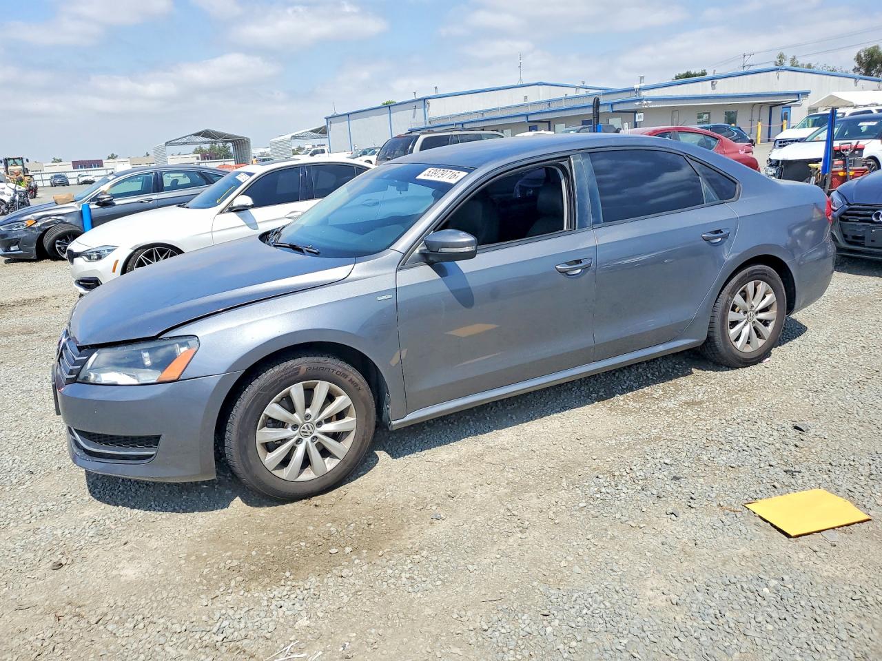 2014 Volkswagen Passat S Gray vin: 1VWAT7A38EC070264