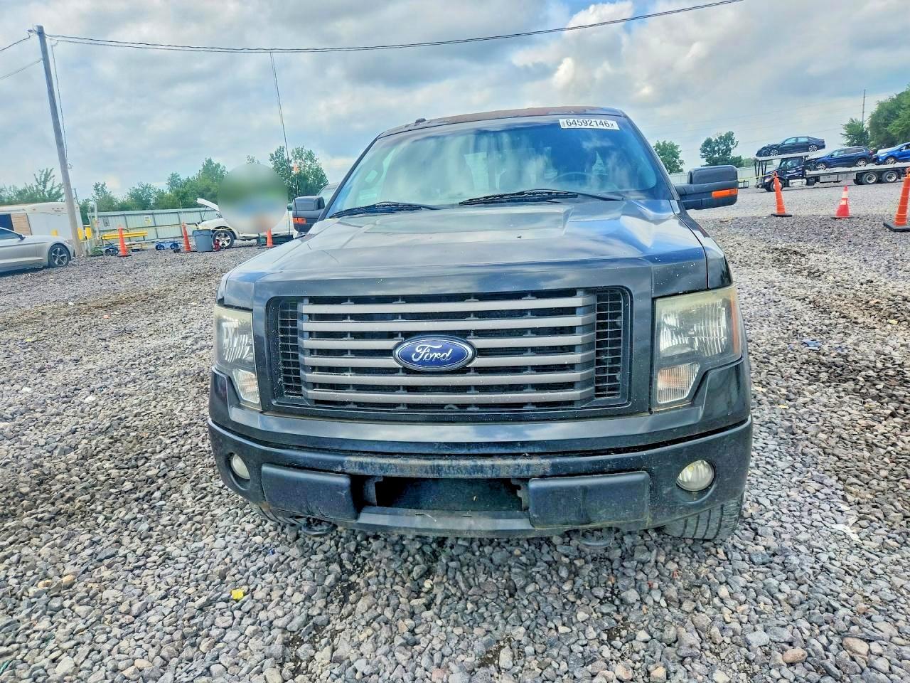 2012 Ford F150 Super Cab Black vin: 1FTFX1EF8CFC71639