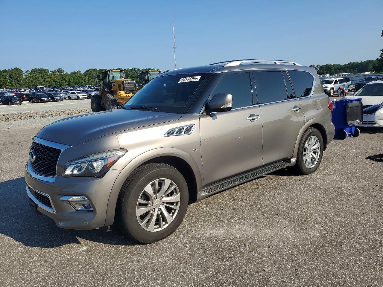 2015 Infiniti Qx80 Base Brown vin: JN8AZ2NFXF9573709