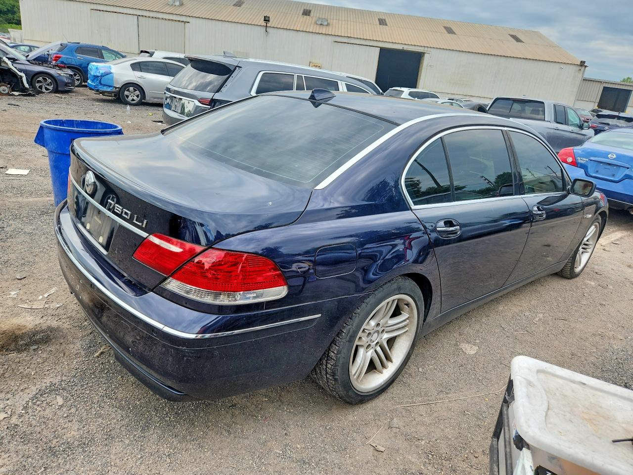 2006 Bmw 760 Li Blue vin: WBAHN03526DD98258