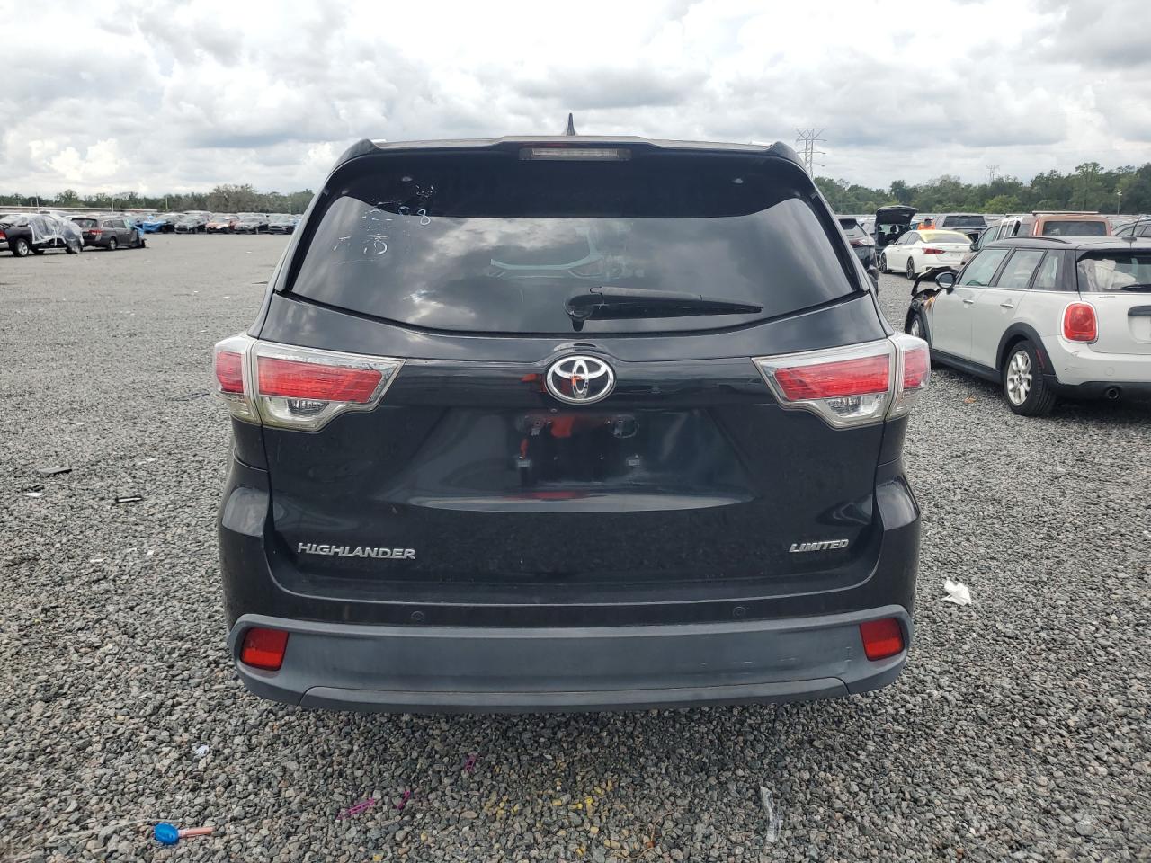 2014 Toyota Highlander Limited Black vin: 5TDYKRFH1ES031809
