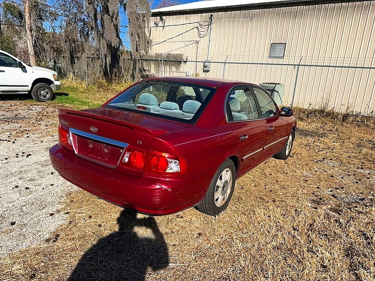 2004 Kia Optima Lx Бордовый vin: KNAGD126645321217