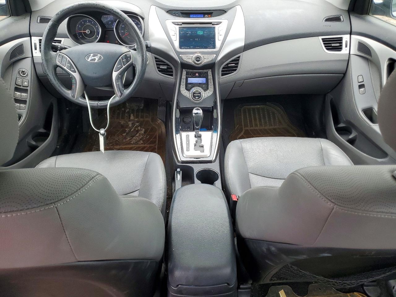 2013 Hyundai Elantra Limited Серебряный vin: KMHDH4AE8DU516533