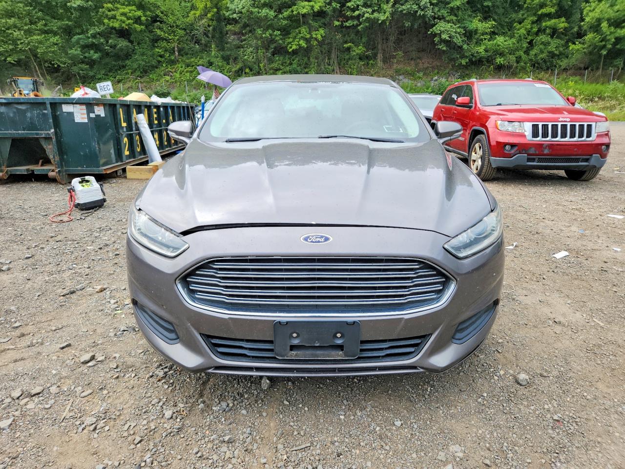 2013 Ford Fusion Se Gray vin: 3FA6P0H74DR173636