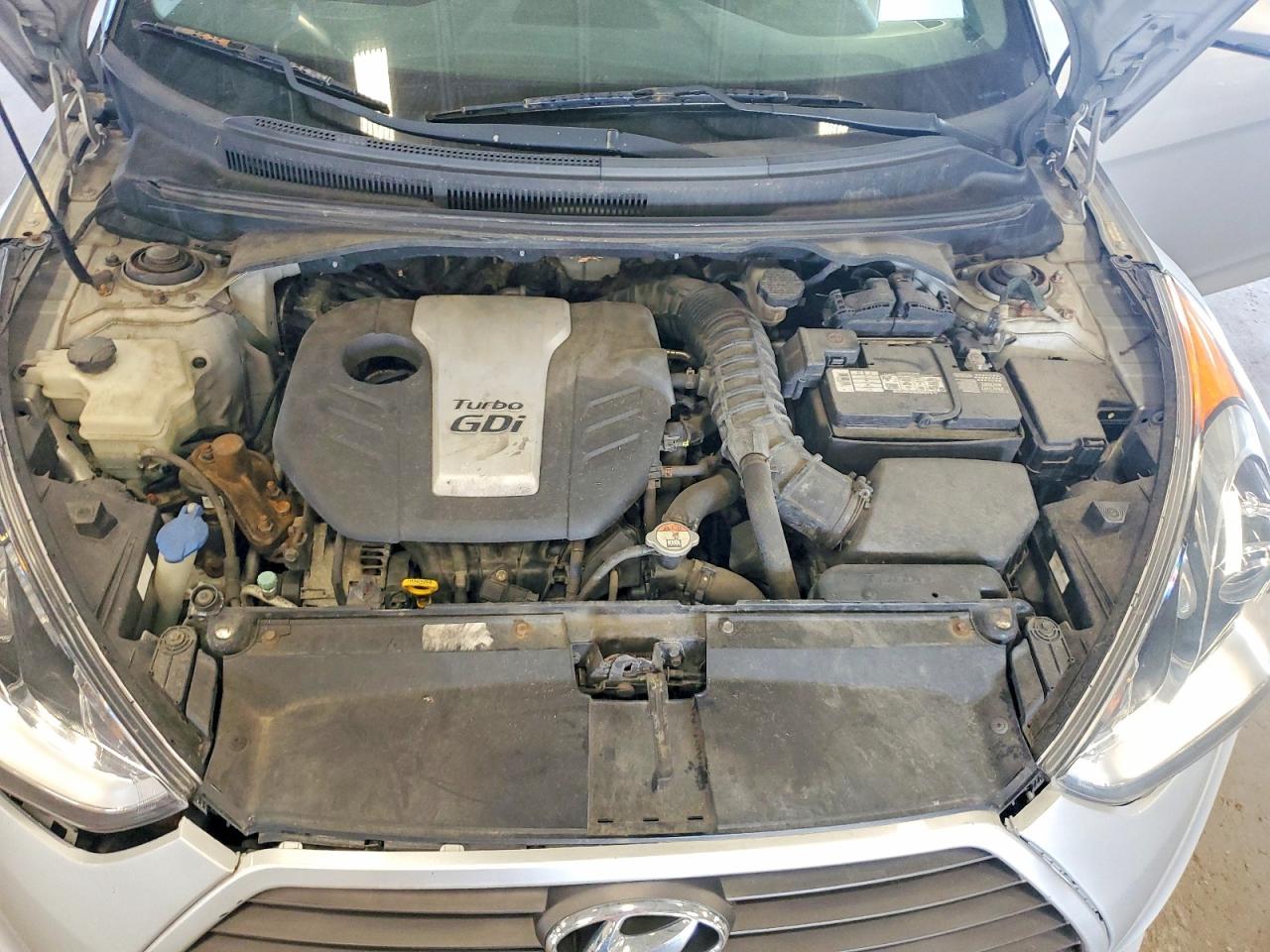 2013 Hyundai Veloster Turbo Silver vin: KMHTC6AEXDU083206