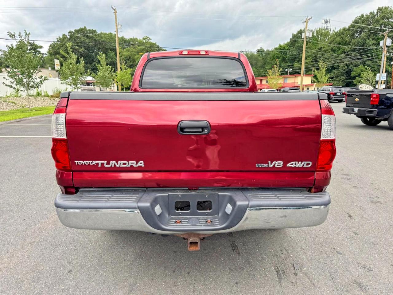 2006 Toyota Tundra Double Cab Sr5 Red vin: 5TBDT44106S522712