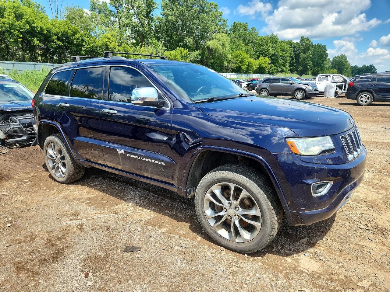 2014 Jeep Grand Cherokee Overland Blue vin: 1C4RJFCM9EC372304