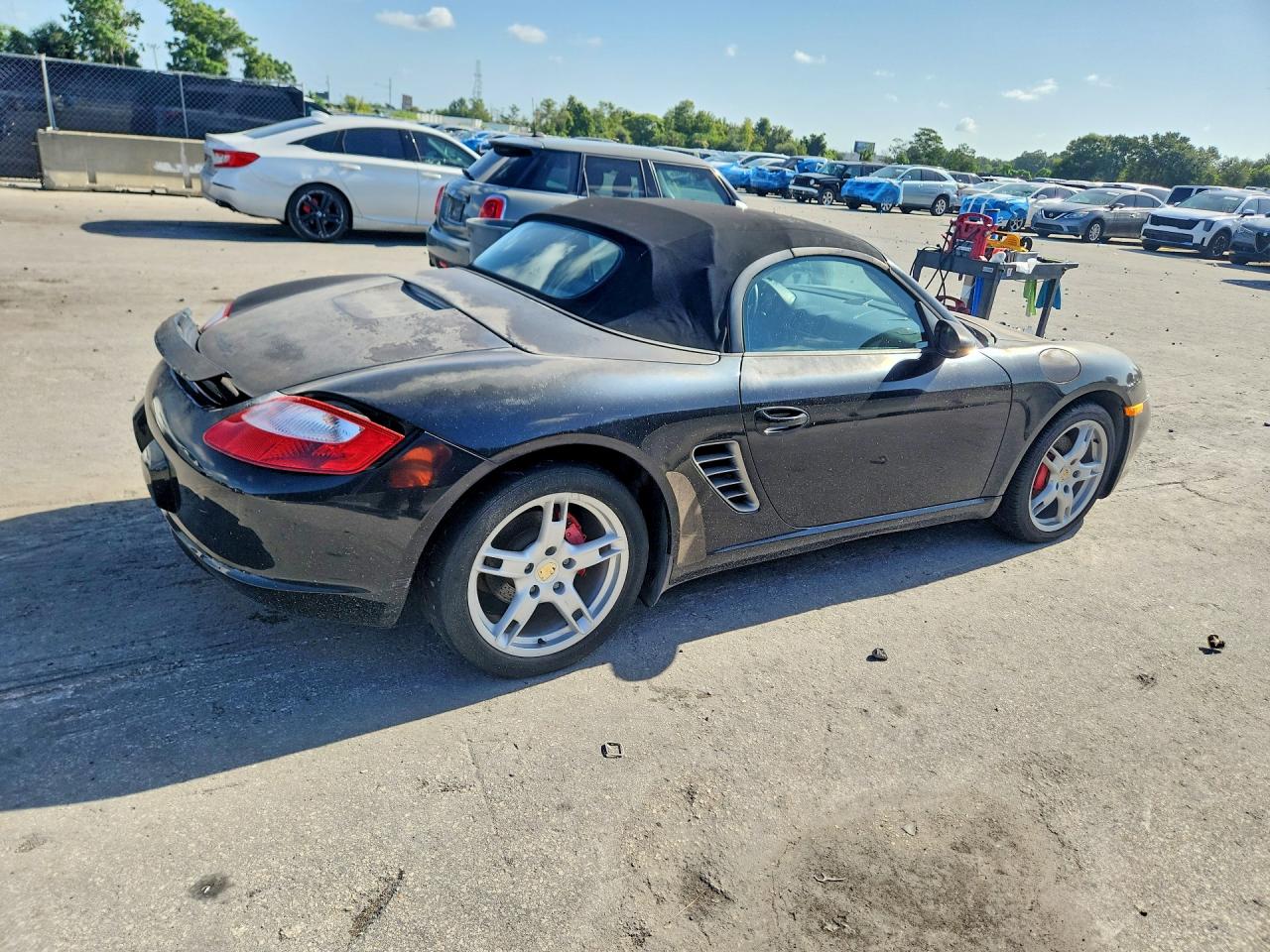 2005 Porsche Boxster S Черный vin: WP0CB29895S730433