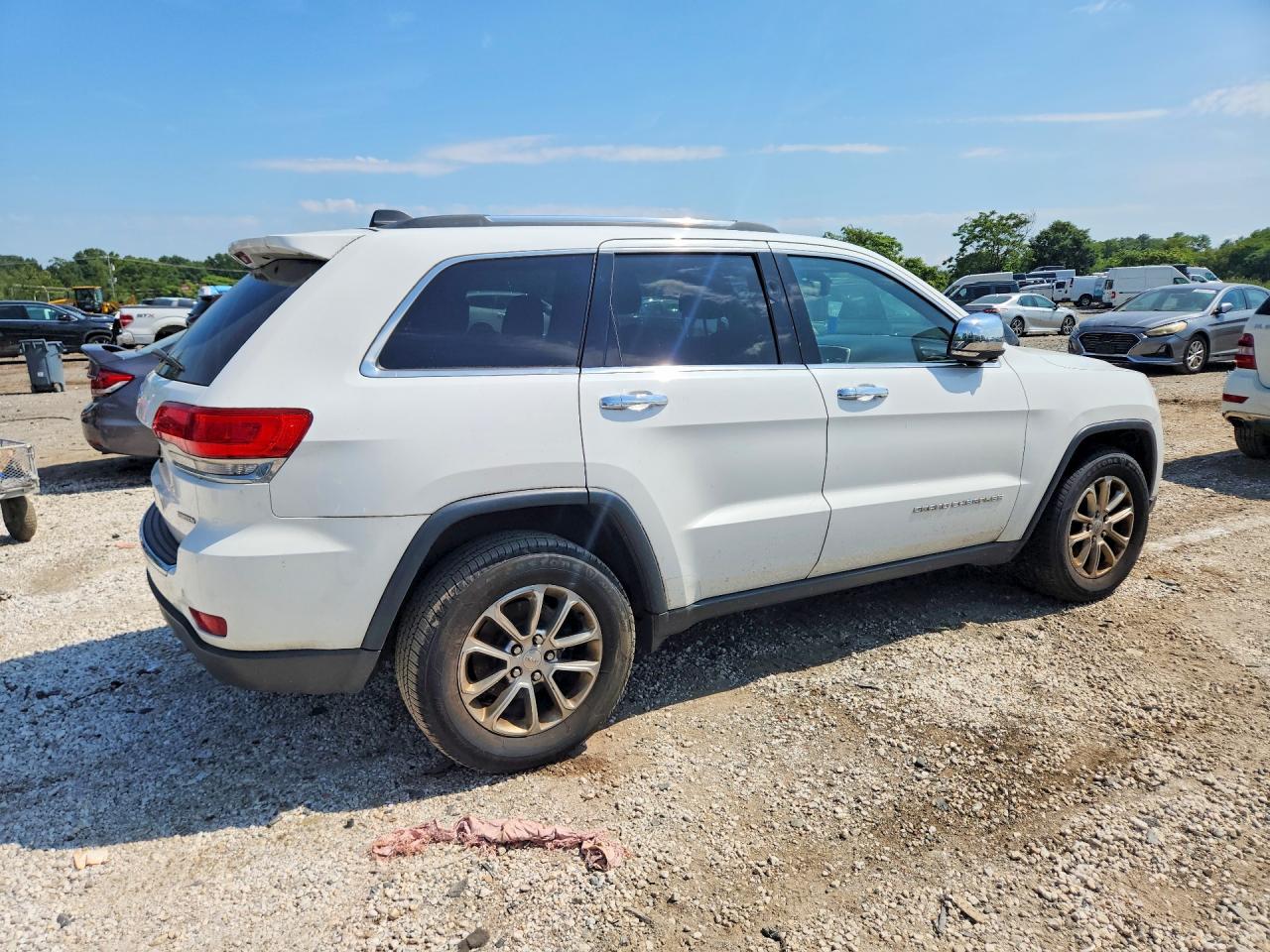 2014 Jeep Grand Cherokee Limited White vin: 1C4RJFBG6EC569068