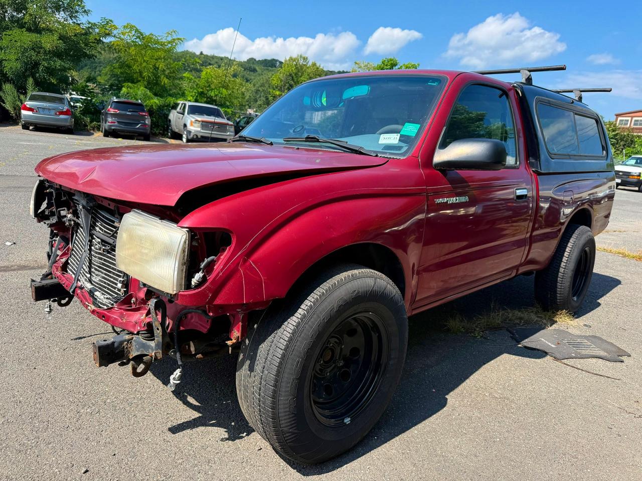 2000 Toyota Tacoma Base Burgundy vin: 4TANL42N9YZ672106