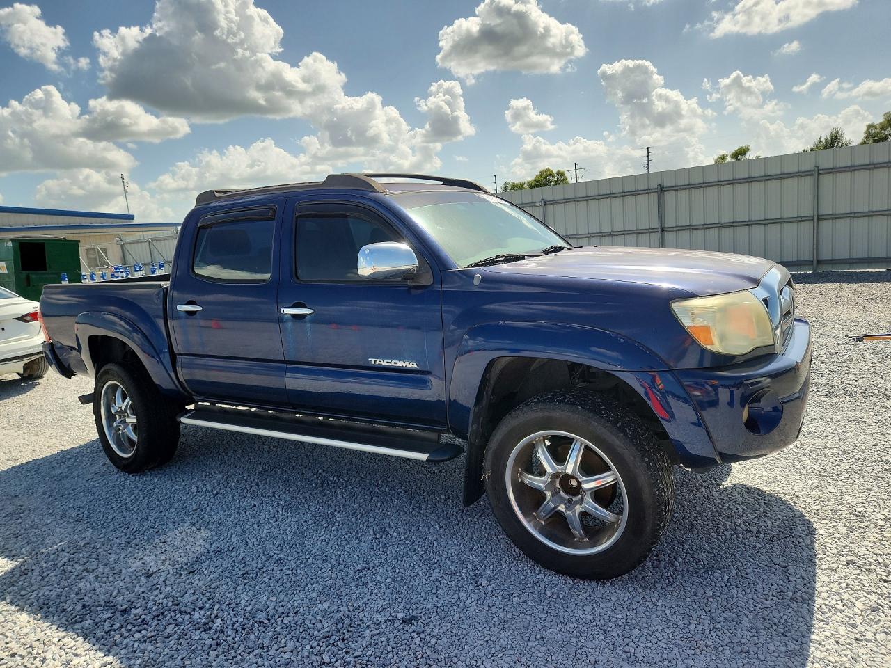 2007 Toyota Tacoma Double Cab Prerunner Blue vin: 3TMJU62N07M047539