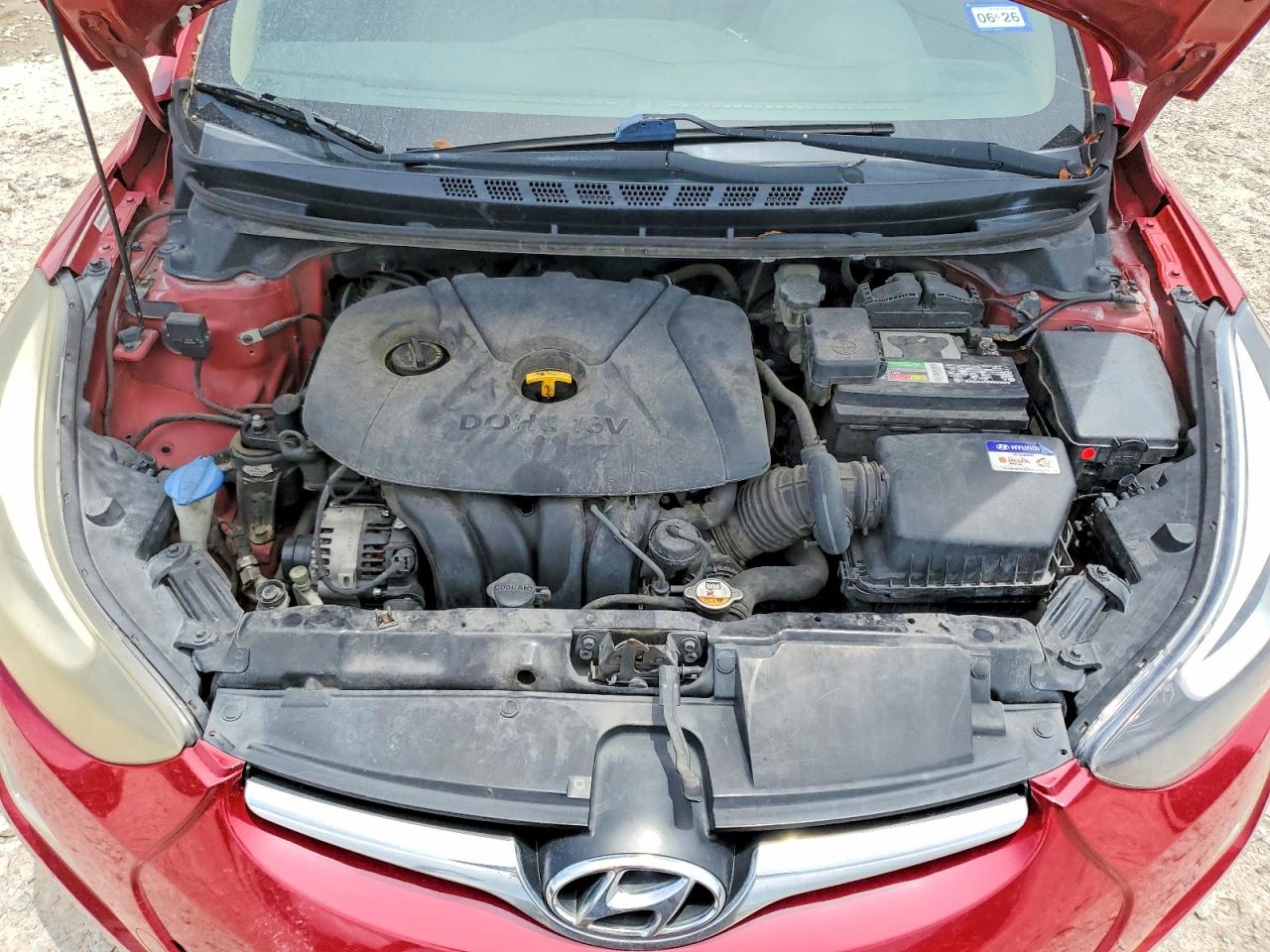 2014 Hyundai Elantra Se Красный vin: KMHDH4AE4EU186021