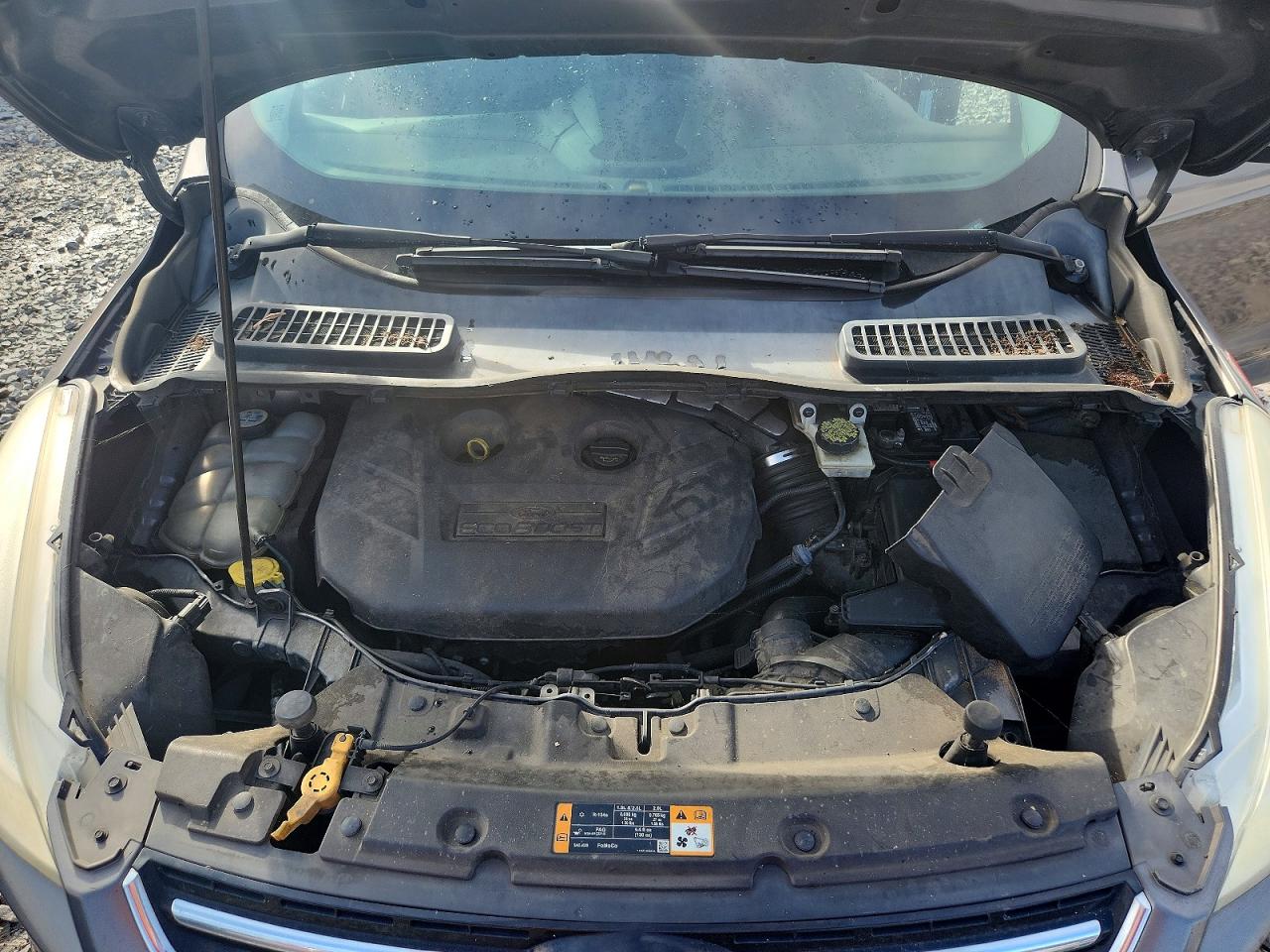 2013 Ford Escape Sel Gray vin: 1FMCU0H92DUA73174