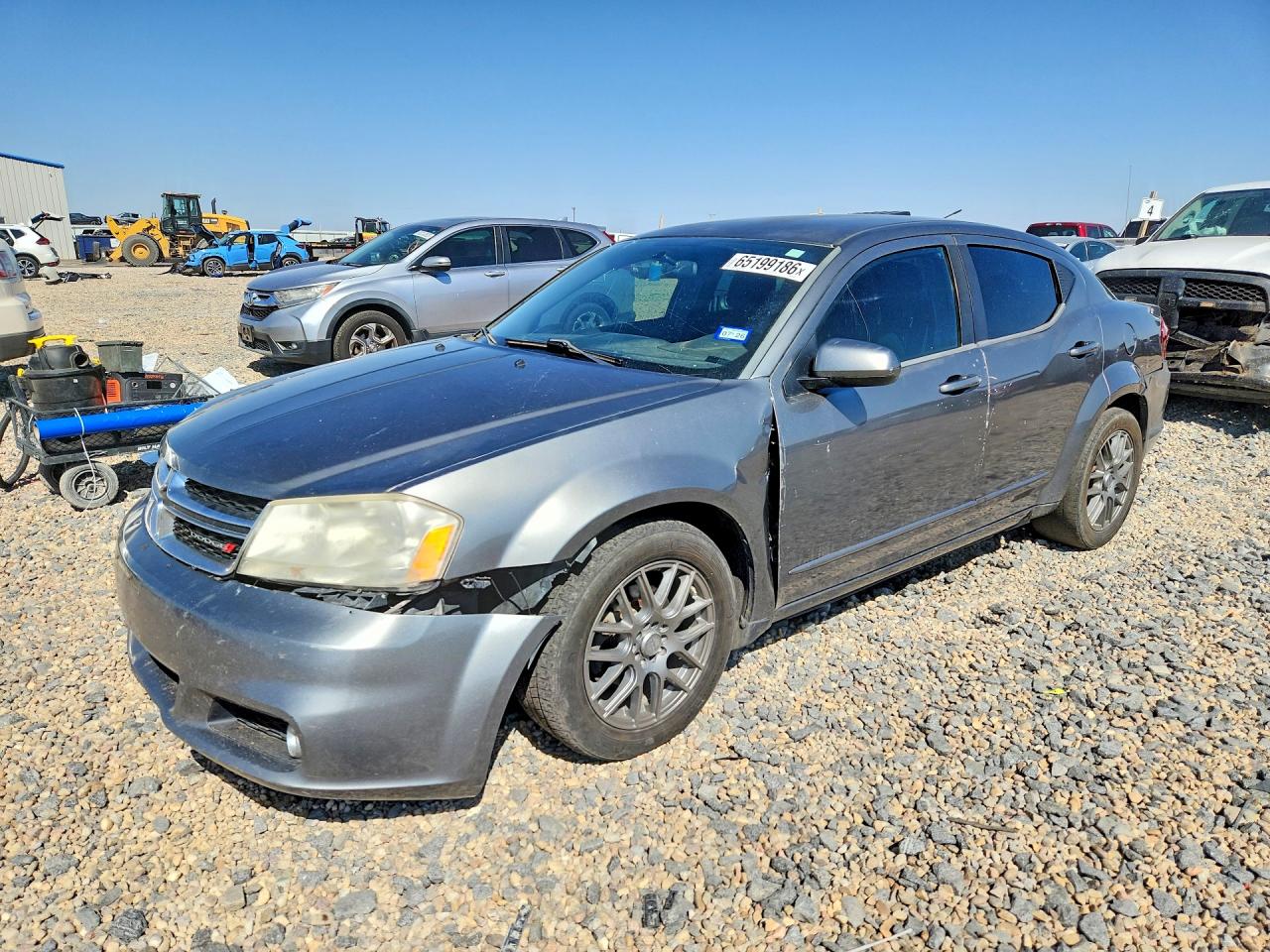 2013 Dodge Avenger Sxt Gray vin: 1C3CDZCB4DN562497