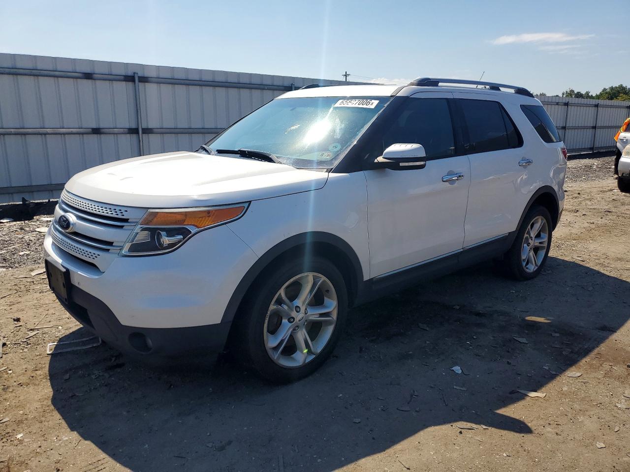 2015 Ford Explorer Limited White vin: 1FM5K8F86FGA56483